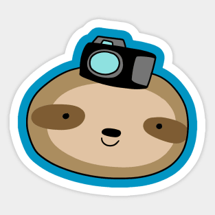 Camera Sloth Face Sticker